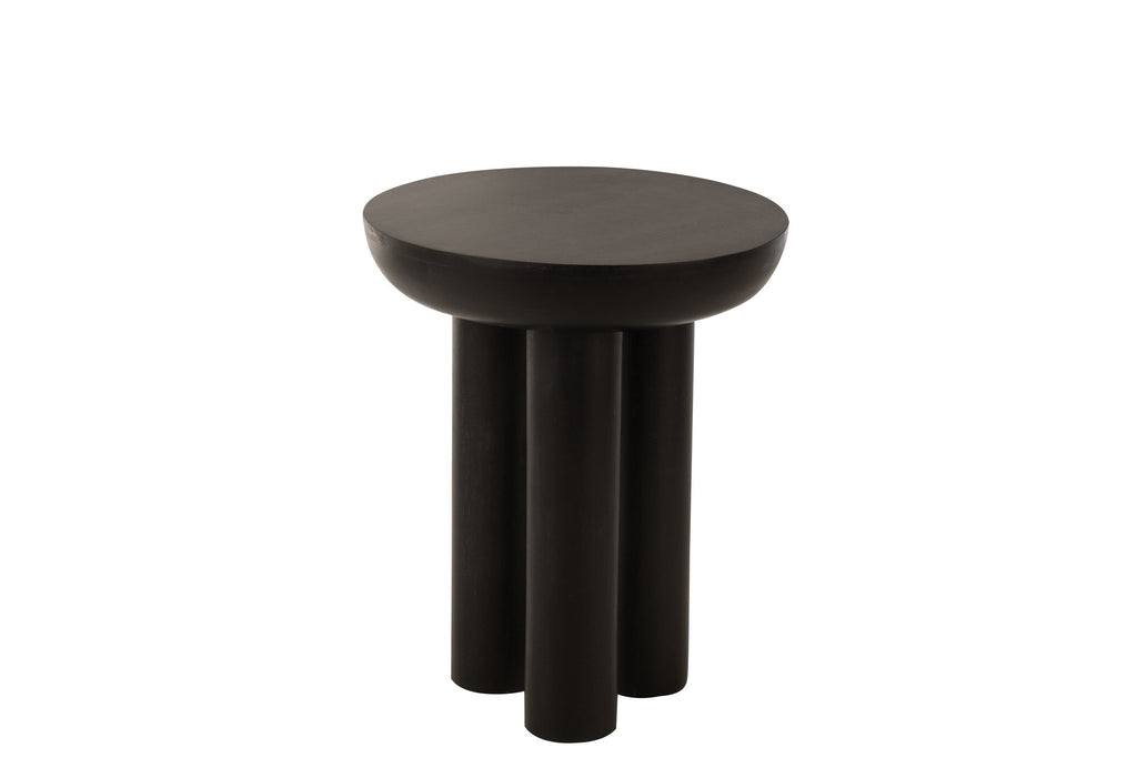 J-Line bijzettafel Trio - hout - zwart