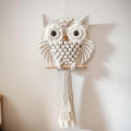 Ambachtelijke Macramé Uil Wandhanger – Handgemaakt textieldecor