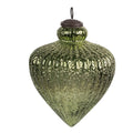 Kerstbal Ø 16x20 cm Groen Glas Kerstboomversiering