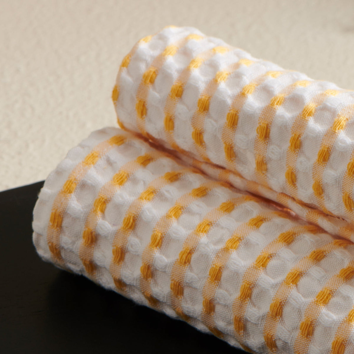 Katoenen wafelhanddoek - sneldrogend