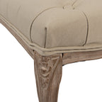 Bankje 112x36x50 cm Bruin Beige Hout