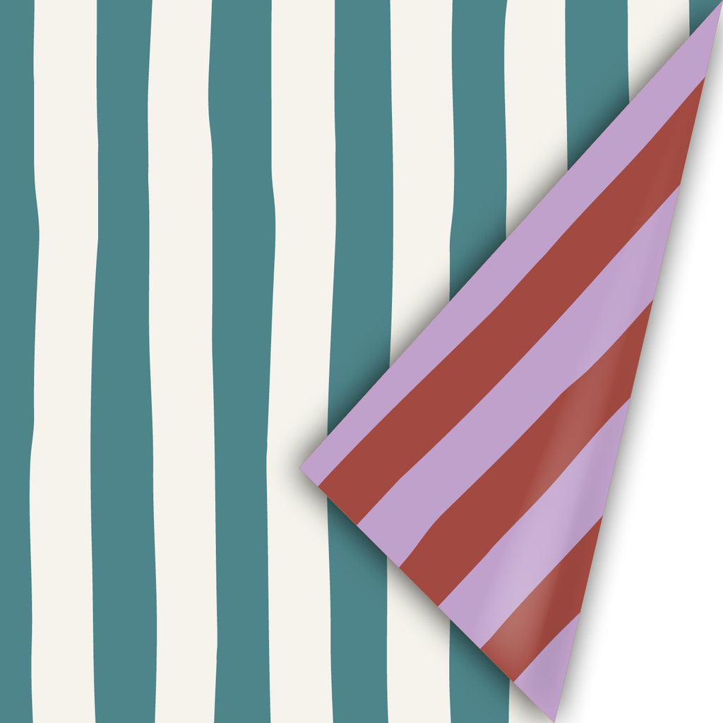Lazy Stripes - Rollen cadeaupapier - 10 stuks