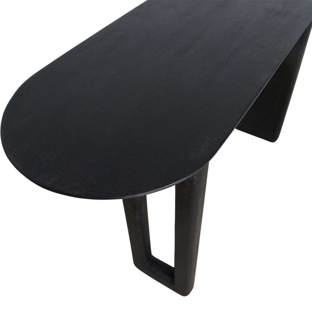 Bullnose consoletafel zwart