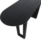 Bullnose consoletafel zwart