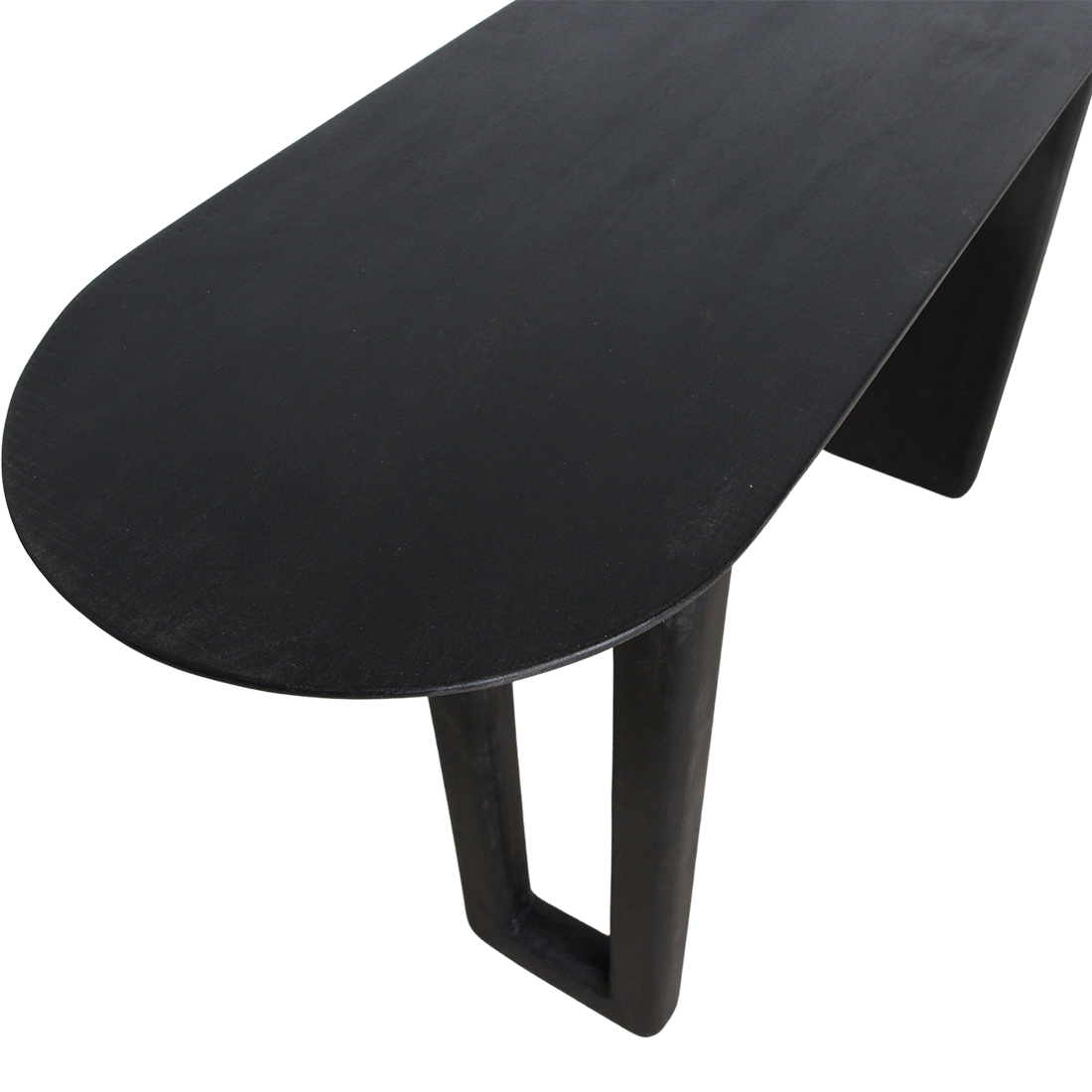 Bullnose consoletafel zwart