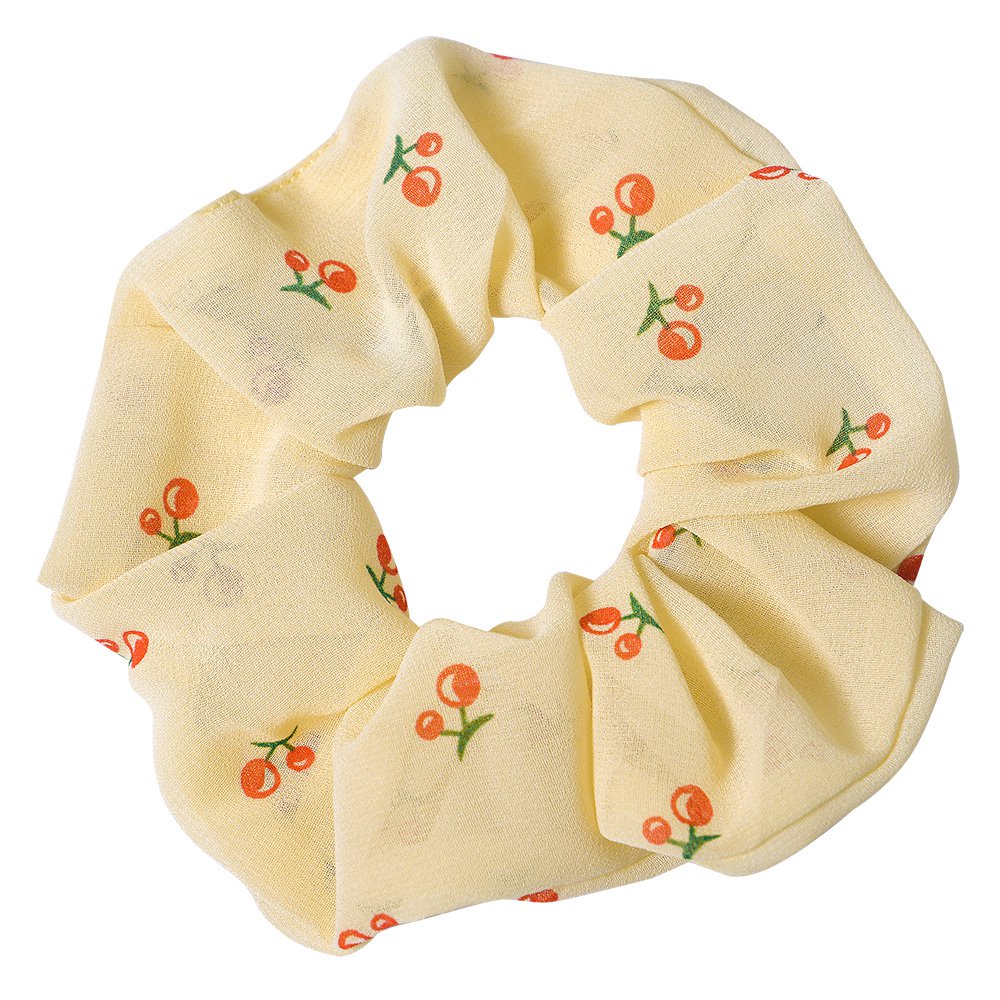 Haarelastiek Ø 10 cm Geel Polyester