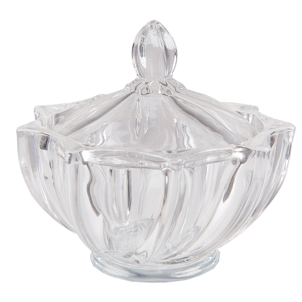Glazen potje Ø 12x12 cm Glas Potje met Deksel