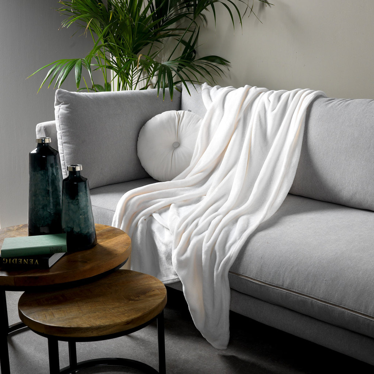 Dutch Decor Harvey - Plaid 150x200 cm - Sneeuwwitje - gebroken wit