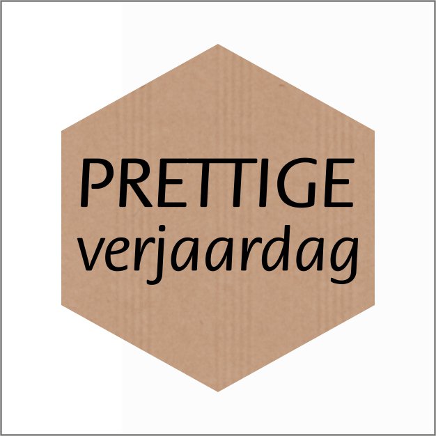 Wensetiket - Prettige verjaardag - 500 stuks