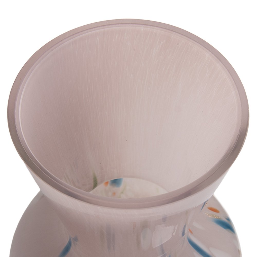 Vaas Ø 10x23 cm Roze Glas