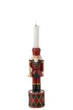 J-Line kaarshouder Notenkraker - resine - rood/groen - small