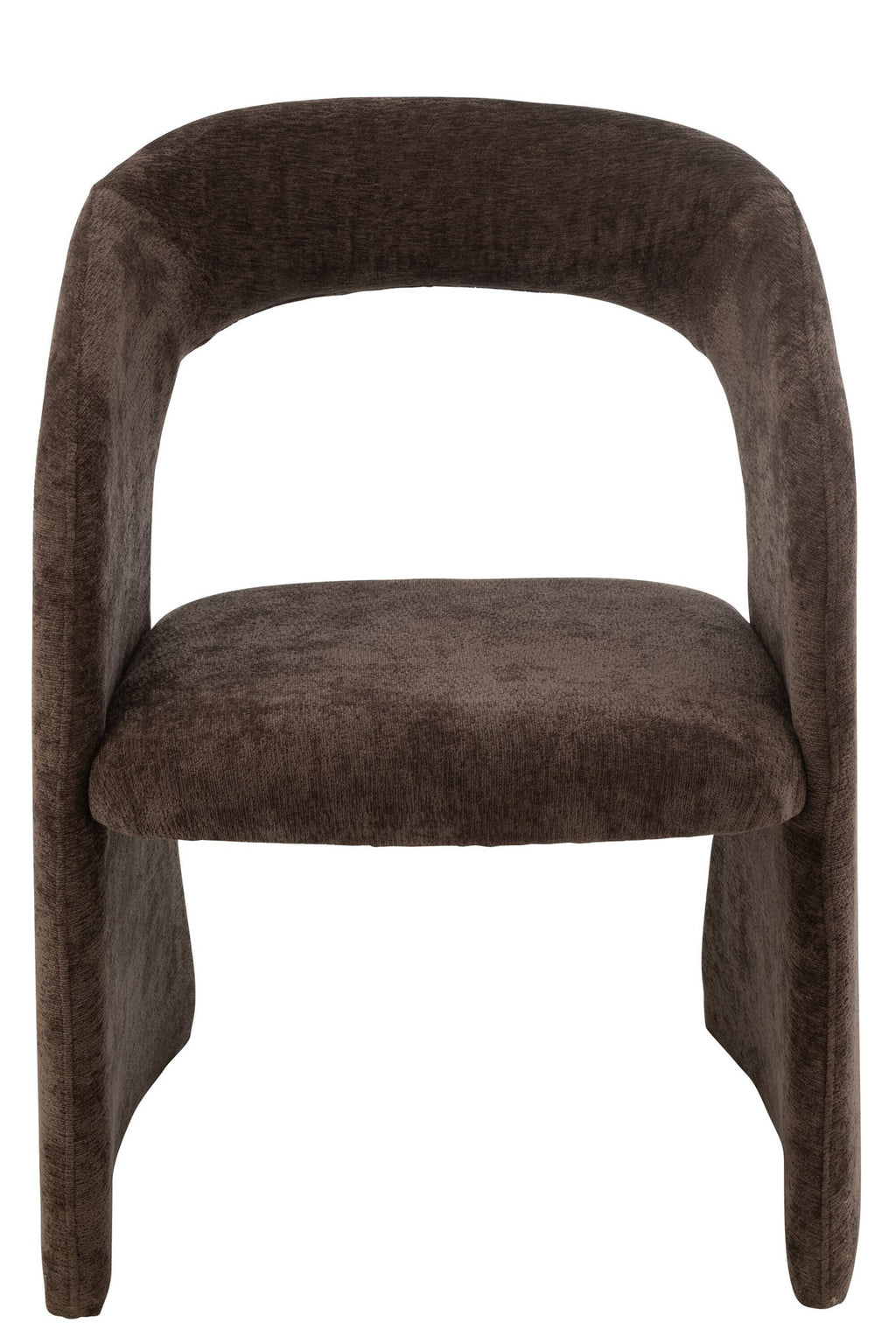 J-Line stoel Anise - textiel - donkerbruin
