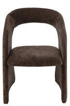 J-Line stoel Anise - textiel - donkerbruin