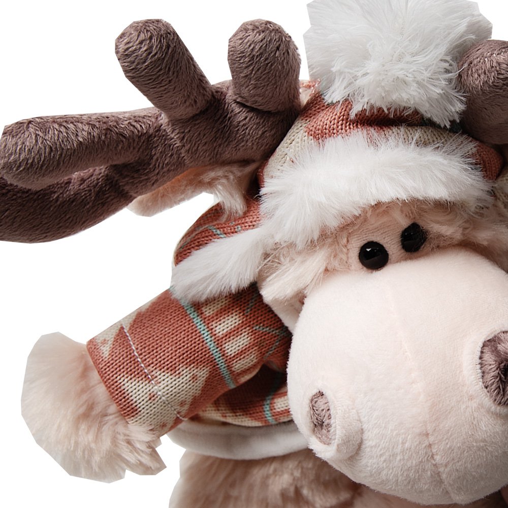 Knuffel Rendier 21x22x22 cm Bruin Pluche