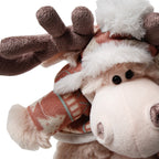 Knuffel Rendier 21x22x22 cm Bruin Pluche
