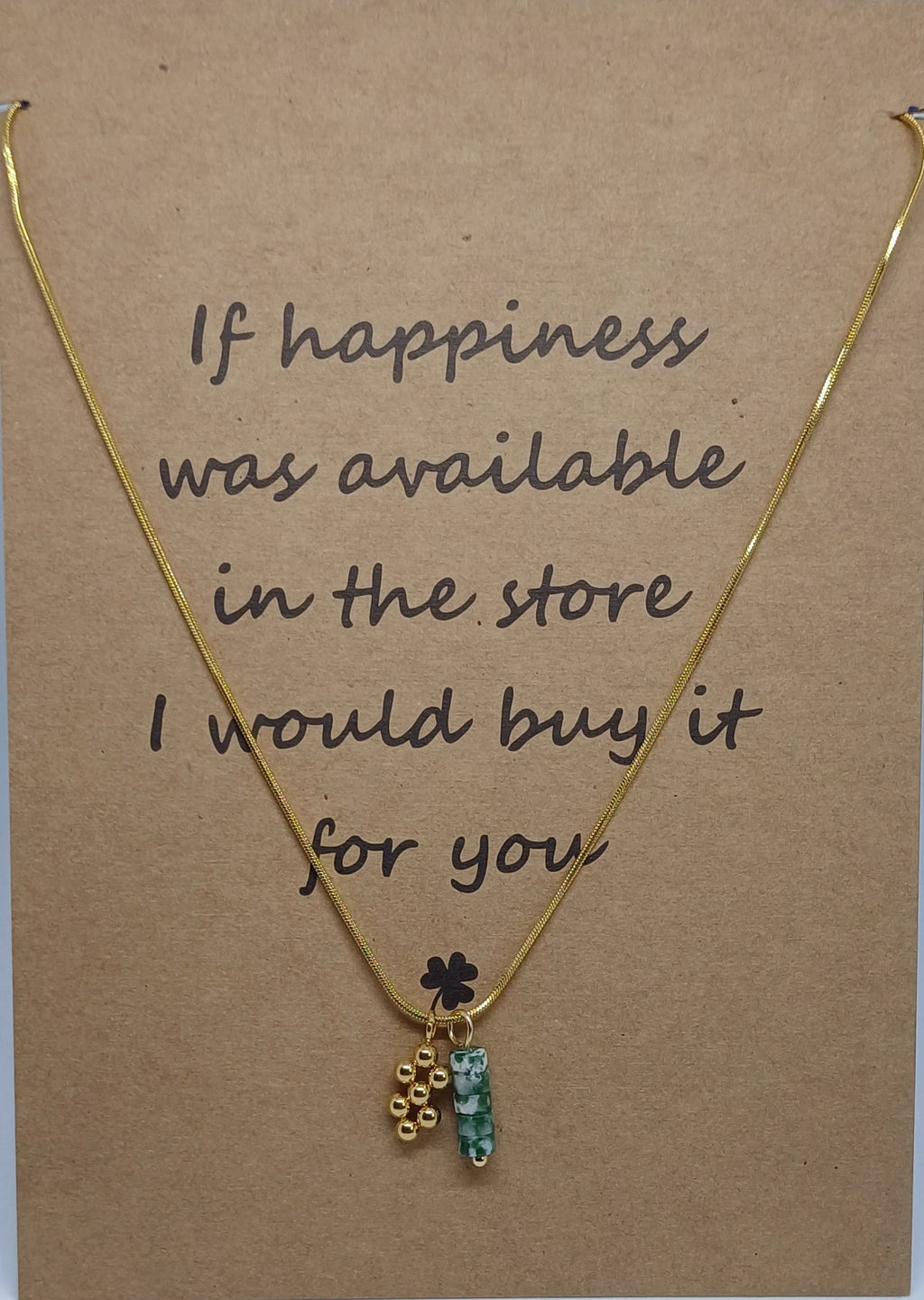 Ketting snake met bedeltje en edelsteen hanger