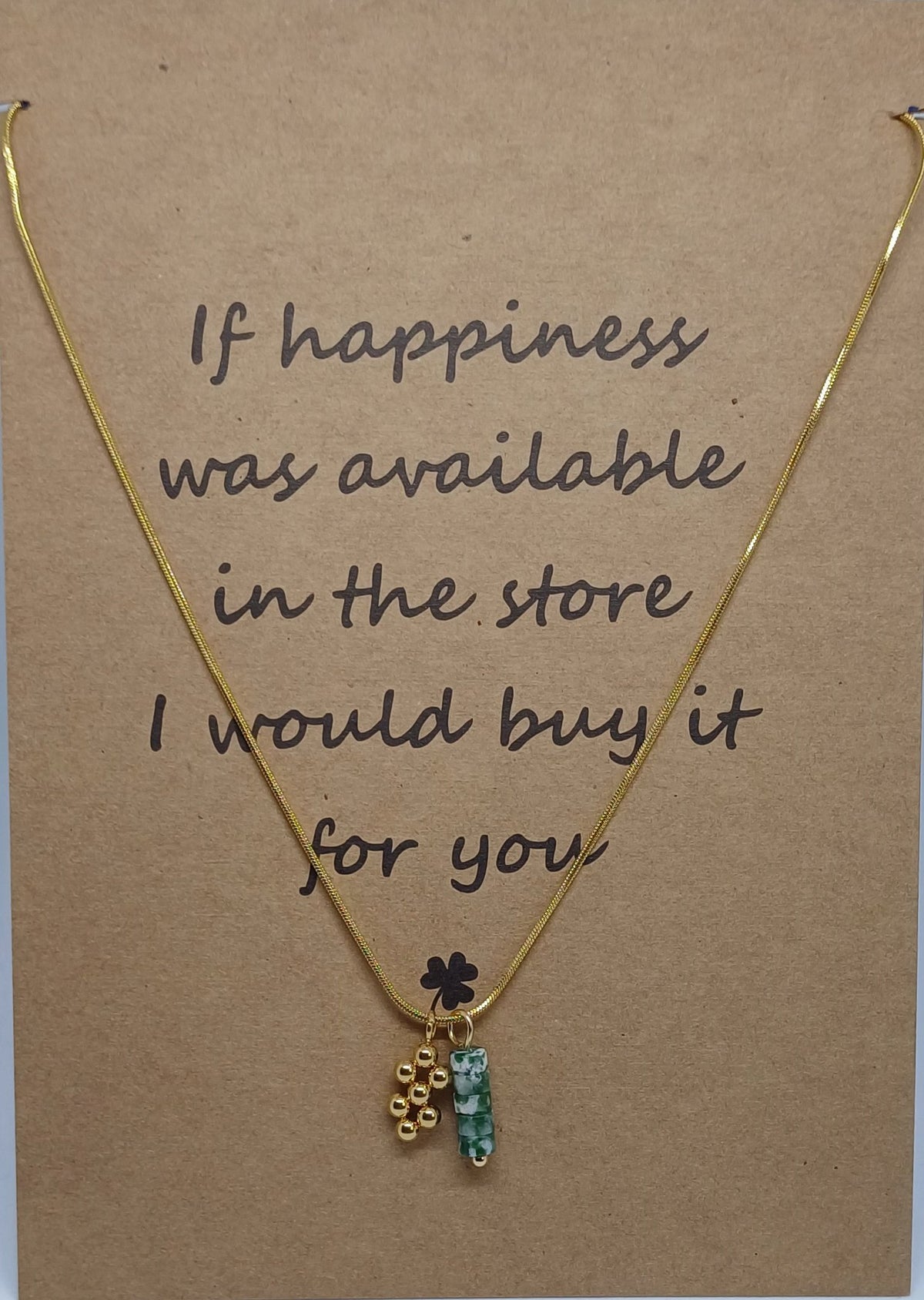 Ketting snake met bedeltje en edelsteen hanger