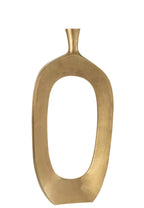 J-Line vaas Nina - aluminium - goud - large - 75 cm hoog
