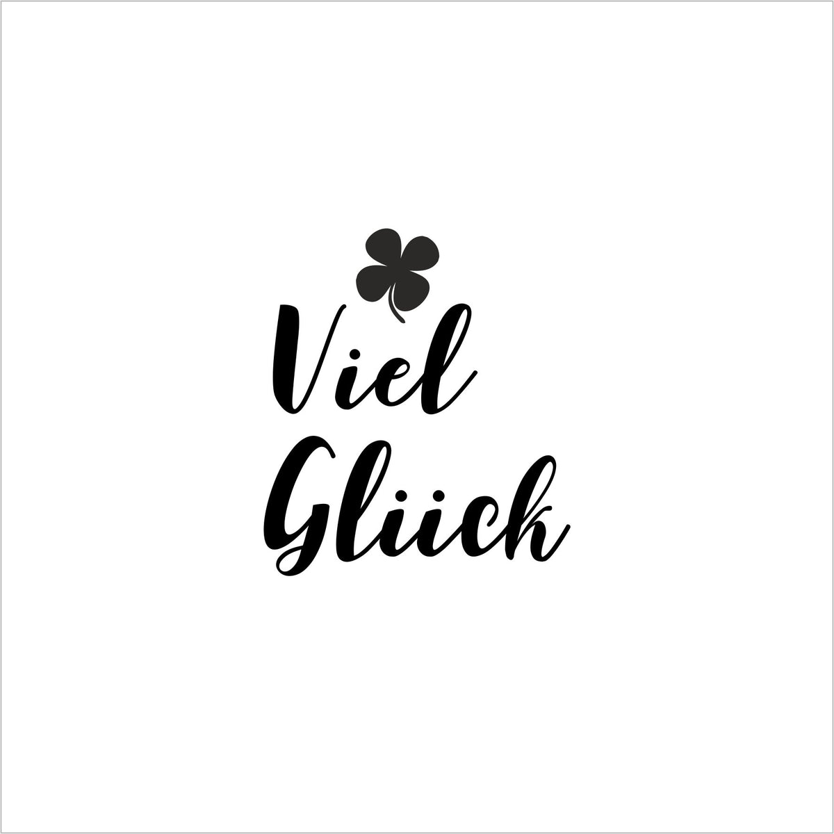 Wenskaart - Viel Glück
