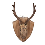 Decoratie Beeld Hert 21x14x36 cm Bruin Hout