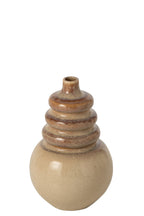 J-Line Vaas - keramiek - ecru/beige - small