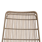 Jane slim tuinstoel naturel - 45x42x86 cm