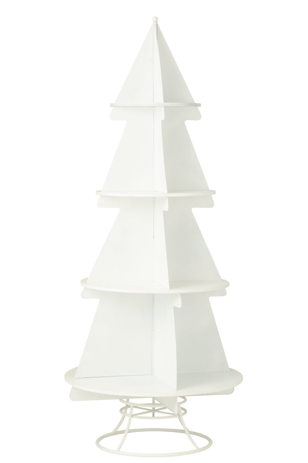 J-Line decoratie rek X'mas Tree - metaal - wit - L