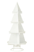 J-Line decoratie rek X'mas Tree - metaal - wit - L