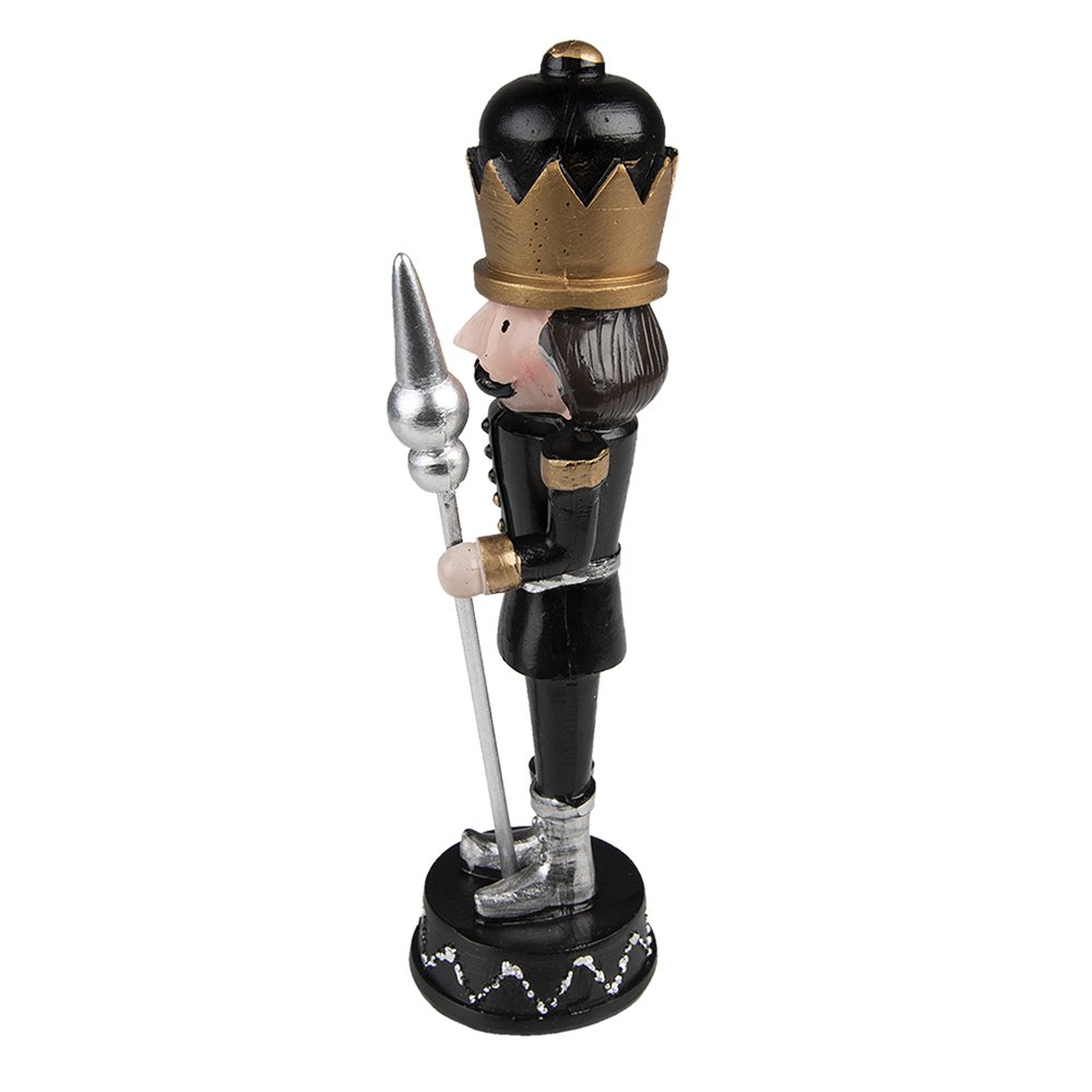 Kerstdecoratie Notenkraker 17 cm Zwart Kunststof