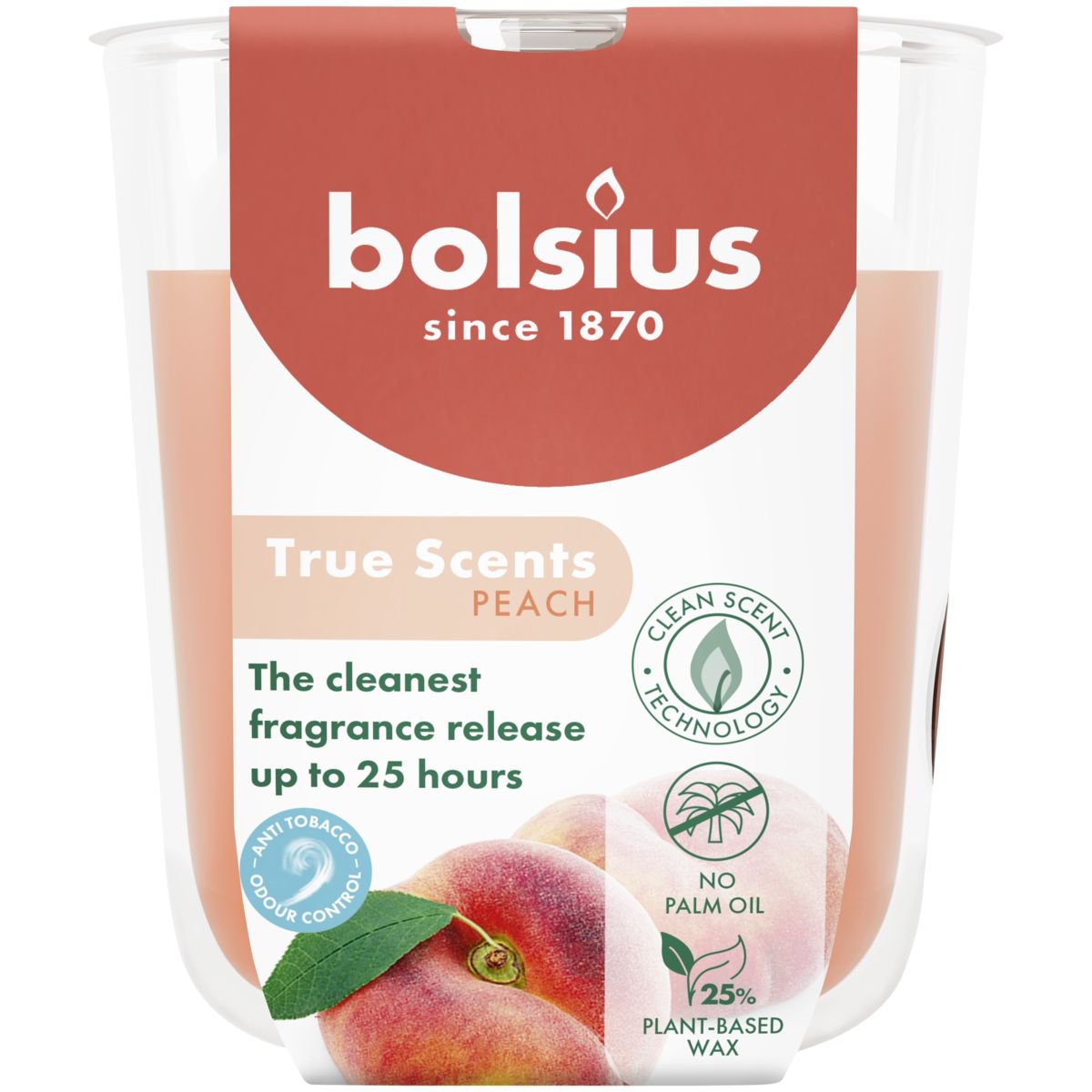 True Scents geurglas 80/73 Perzik