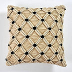 Handgebreide decoratieve kussenhoezen van macramé – met verborgen ritssluiting – 16x16 inch