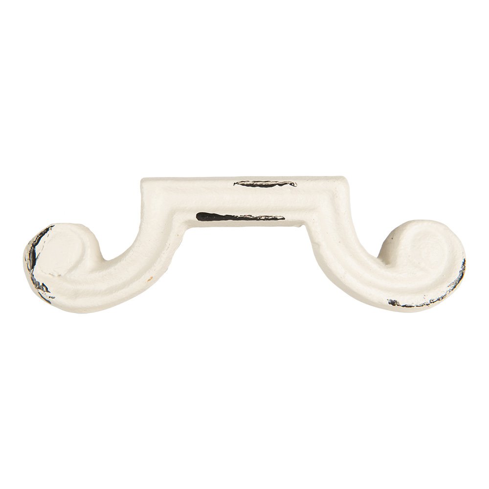 Handgreep 12x2x3 cm Wit Metaal