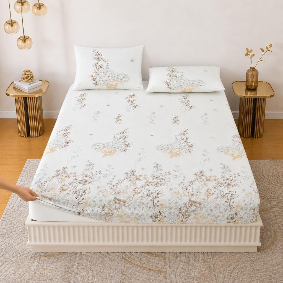 Laken | Puur katoen, elastisch getailleerd | 72x78 inch, 3-delig