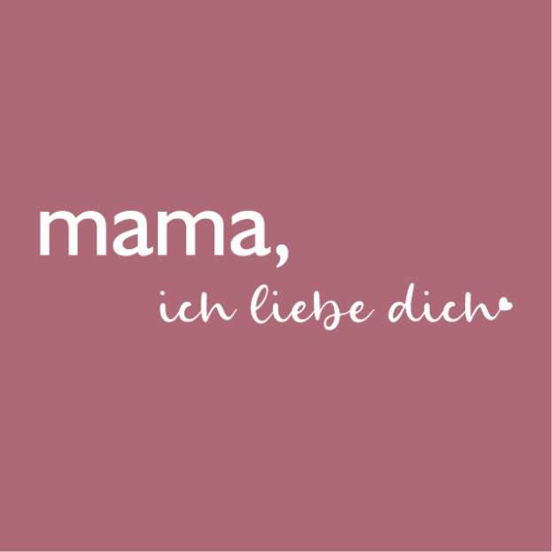 Wenskaart - Mama, ich liebe dich