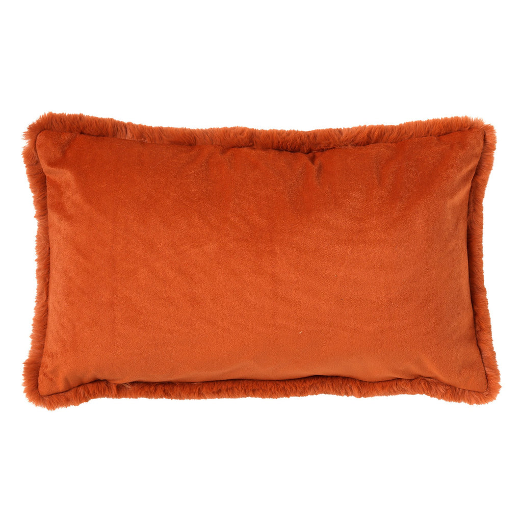 Dutch Decor Zaya - Kussen 30x50 cm - Imitatiebont look - Potters Clay - Oranje