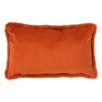 Dutch Decor Zaya - Kussen 30x50 cm - Imitatiebont look - Potters Clay - Oranje