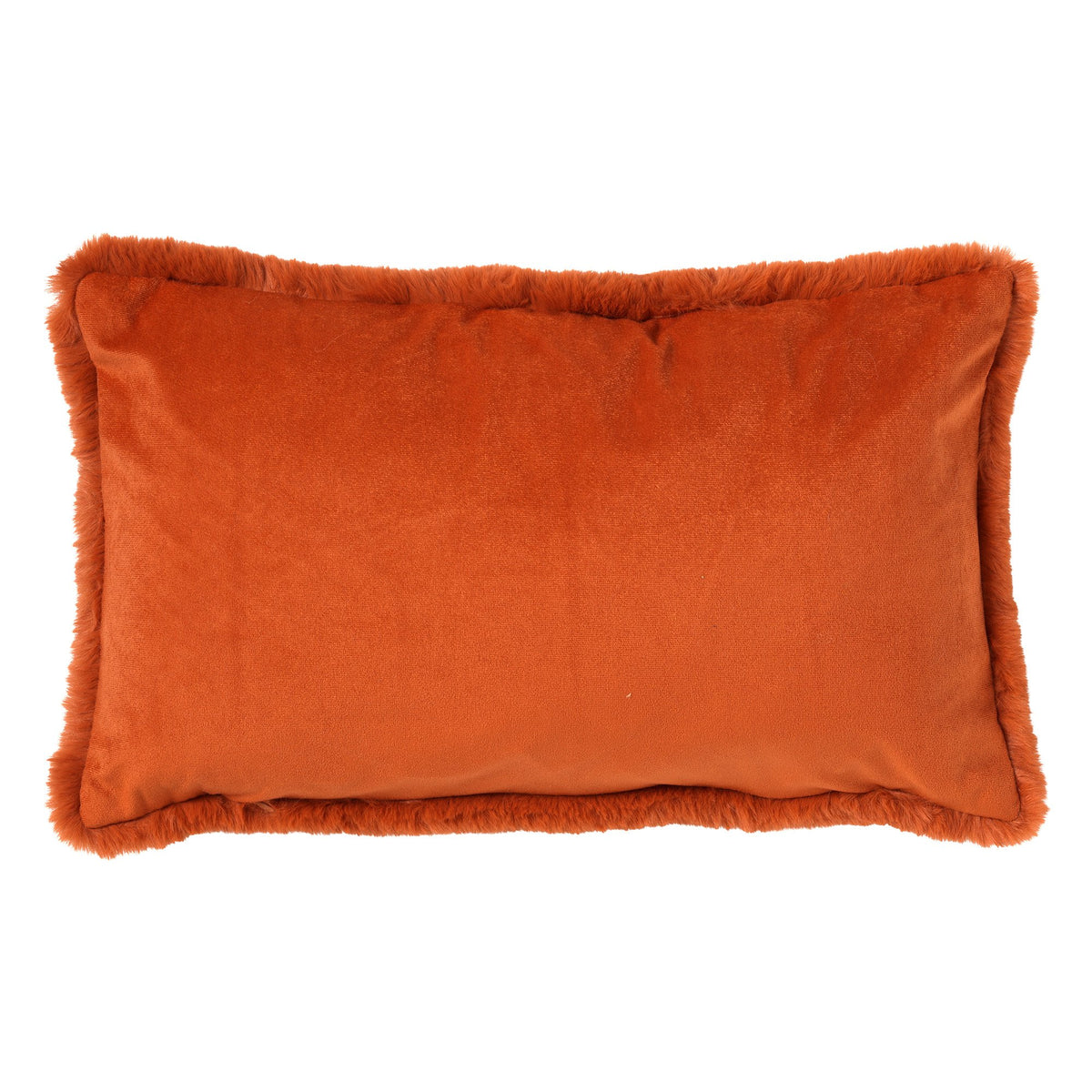 Dutch Decor Zaya - Kussen 30x50 cm - Imitatiebont look - Potters Clay - Oranje