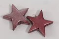 Polyresin sterren 48 st 4cm donker roze mix