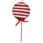 Kersthanger Lolly 14x4x30 cm Rood Kunststof