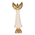 Decoratie Beeld Engel 27x18x78 cm Beige Kunststof
