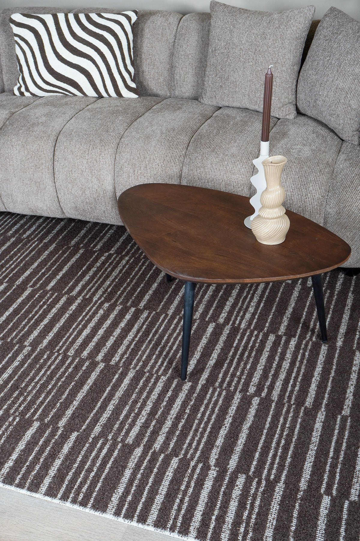 Vloerkleed Nemrac Bruin - 240 x 330 cm