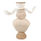 Decoratie Beeld Konijn 24x17x50 cm Beige Textiel