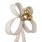 Decoratie Strik 27x7x39 cm Wit Metaal