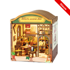 DIY Miniature Scene 3D Boekwinkel met LED- verlichting- MDF