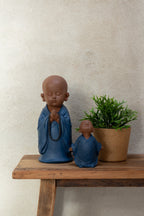 J-Line Monnik Bidden Resin Blauw