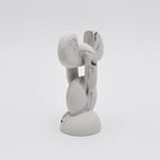 Moderne abstracte marmerlook sculptuur voor hedendaagse