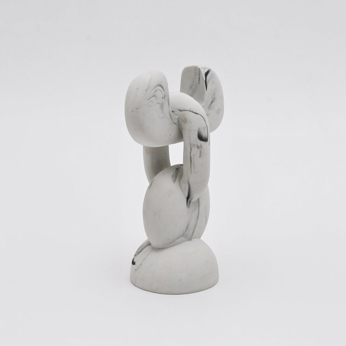 Moderne abstracte marmerlook sculptuur voor hedendaagse