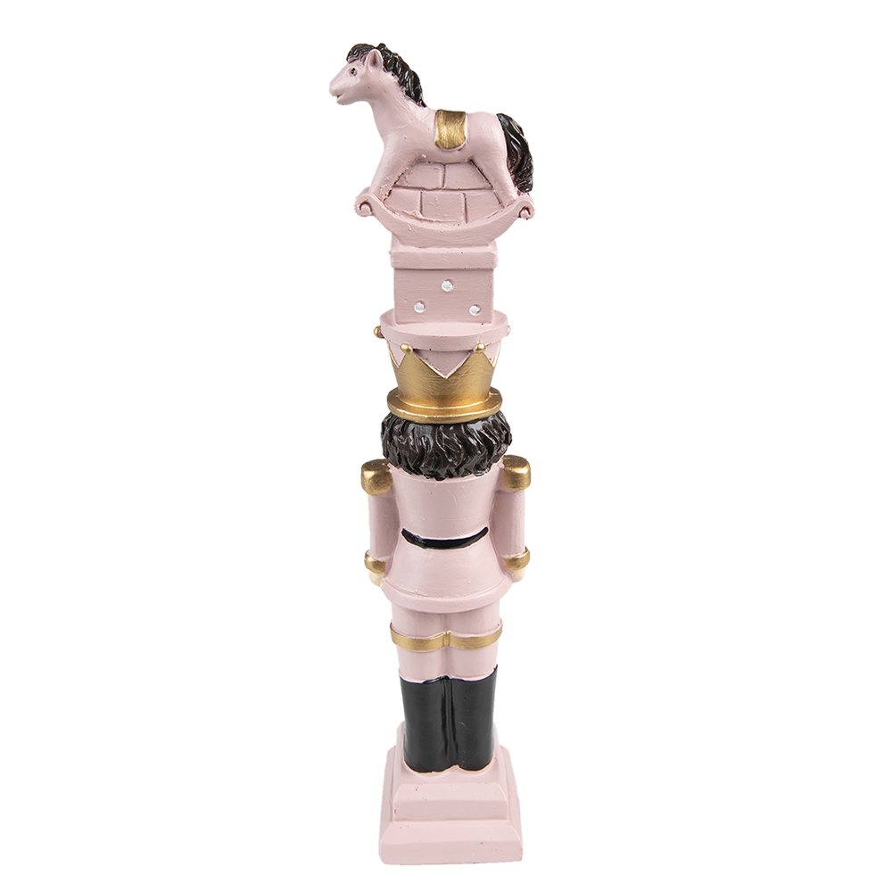 Kerstdecoratie Notenkraker 23 cm Roze Polyresin