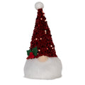 Kerstdecoratie met LED-verlichting Kabouter 10x10x25 cm Rood Synthetisch