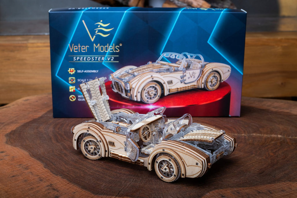 Veter Models 3D Modelbouwpakket, Speedster V2, AKV-02 16,4x8x5,5cm